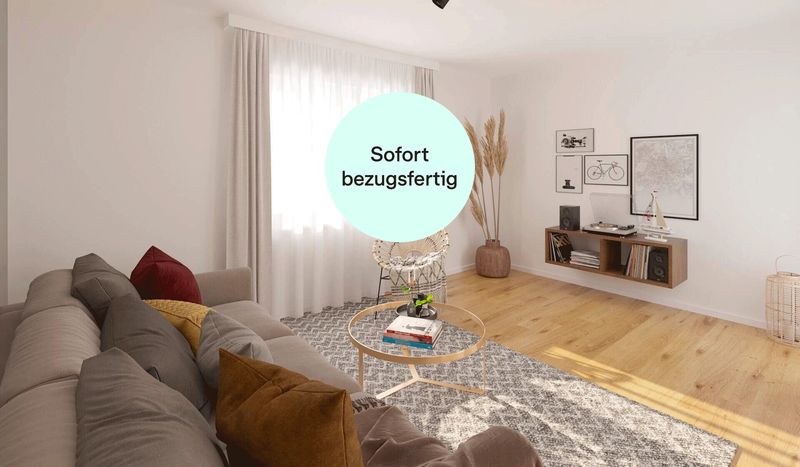 Bezugsfertige Ferienwohnung im Erdgeschoss mit Balkon, zwei Bäder und Außenstellplatz